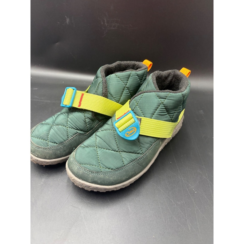 Chaco Womens Ramble Puff Linear Quilted Insulated Booties Green Size 5